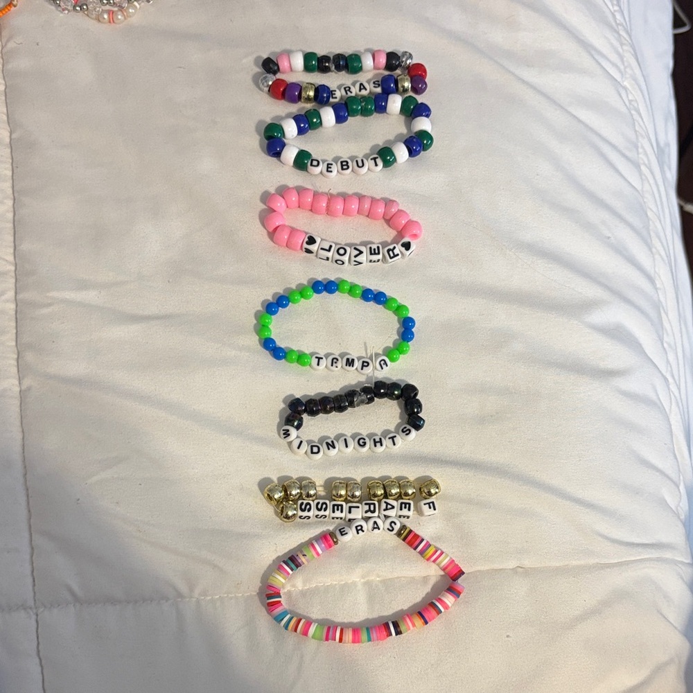 Colorful Beaded Kids Bracelets Set